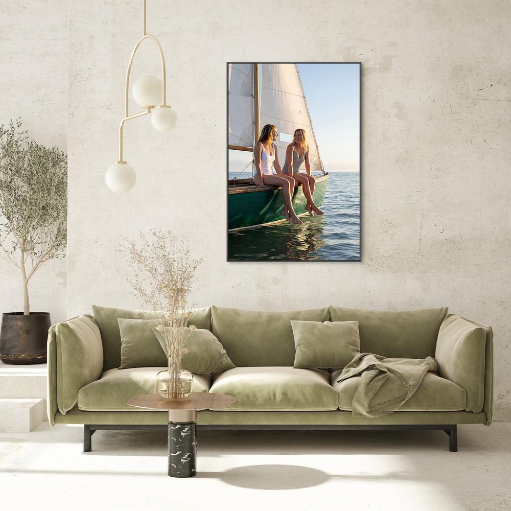 Happy Women on Sailboat-by-Andreas Magnusson-wall-art-print-canvas-poster-framed-Gioia