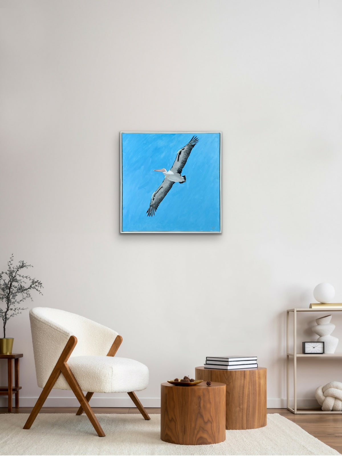 Pelican in Flight