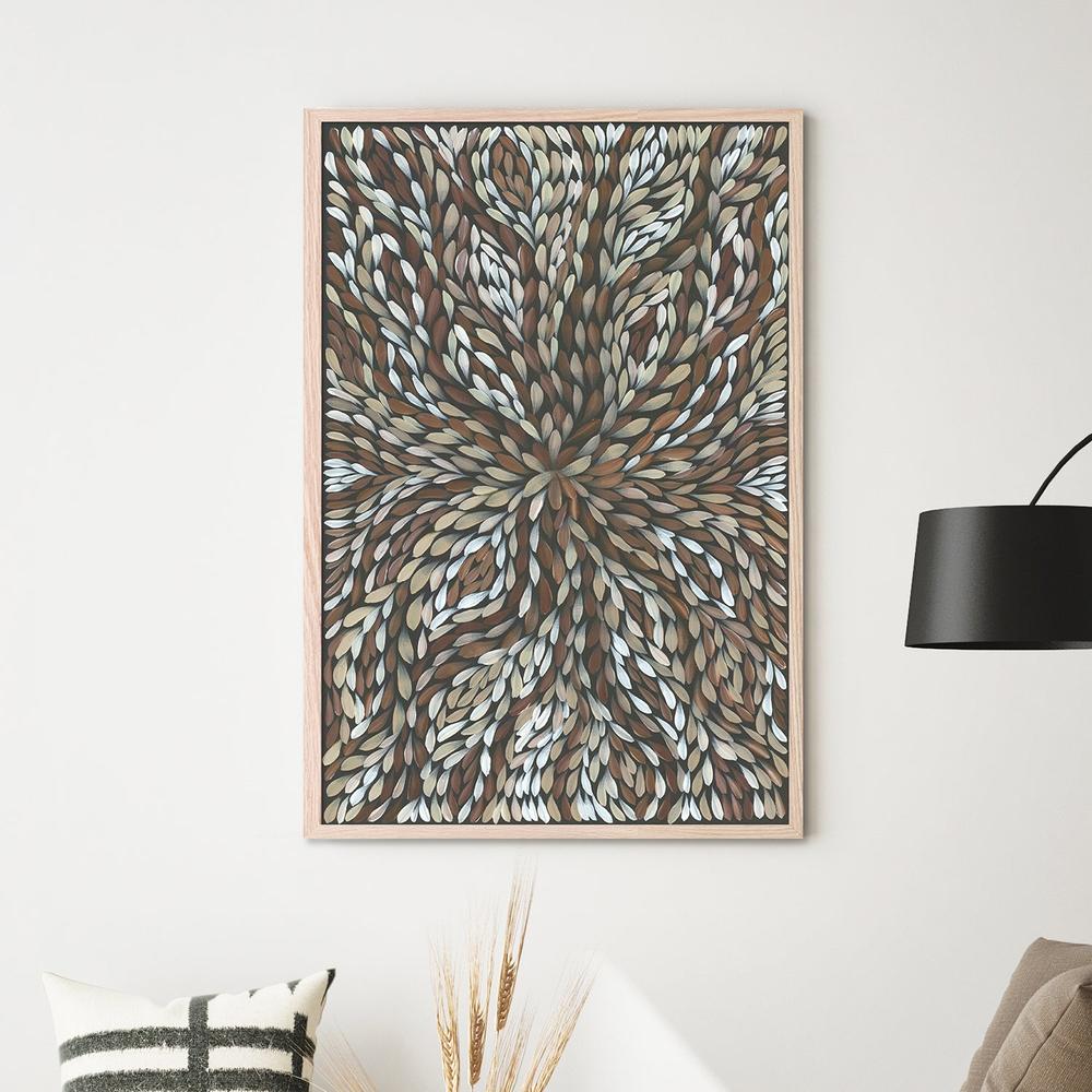 Healing Leaves Brown-by-Emma Rigney-wall-art-print-canvas-poster-framed-Gioia
