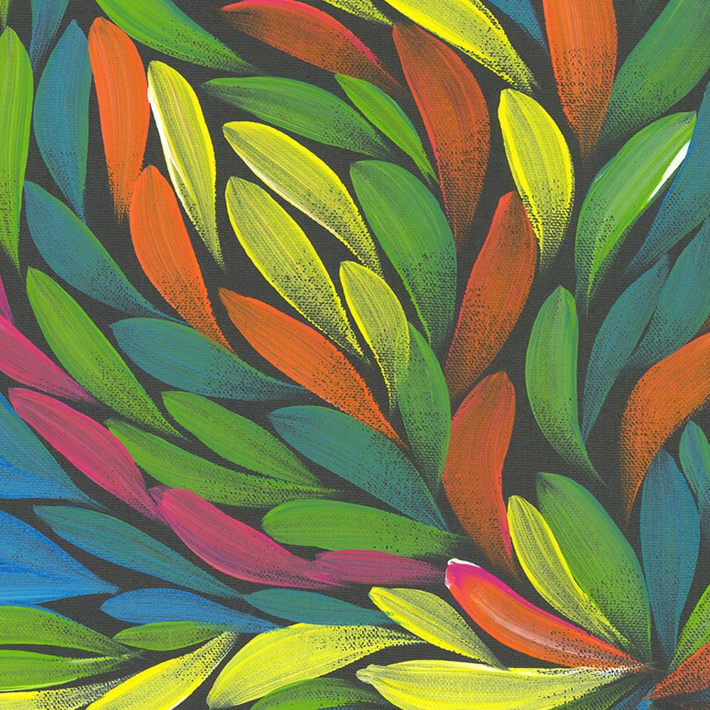 Healing Leaves Colourful-by-Emma Rigney-wall-art-print-canvas-poster-framed-Gioia