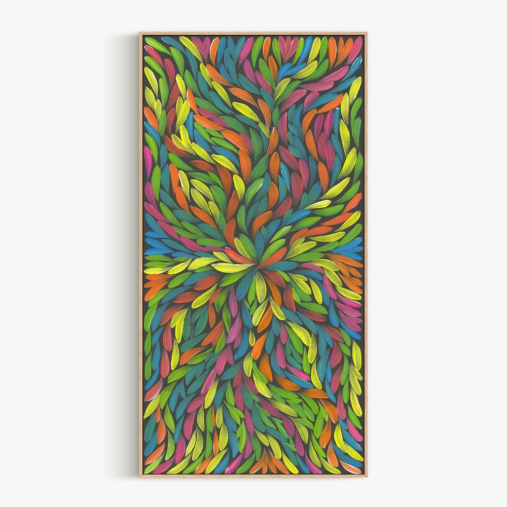 Healing Leaves Colourful-by-Emma Rigney-wall-art-print-canvas-poster-framed-Gioia