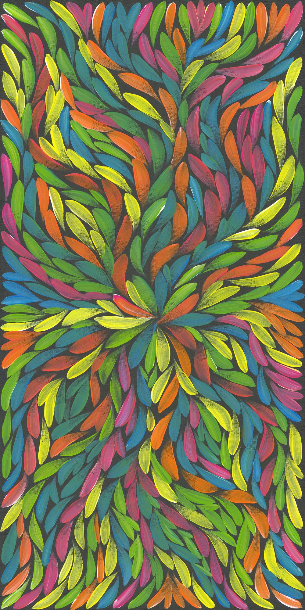Healing Leaves Colourful-by-Emma Rigney-wall-art-print-canvas-poster-framed-Gioia