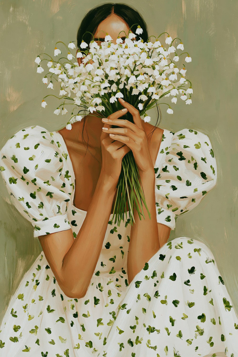 Hidden Beauty Lily Bouquet-by-Stephanie Jeuffroy-wall-art-print-canvas-poster-framed-Gioia