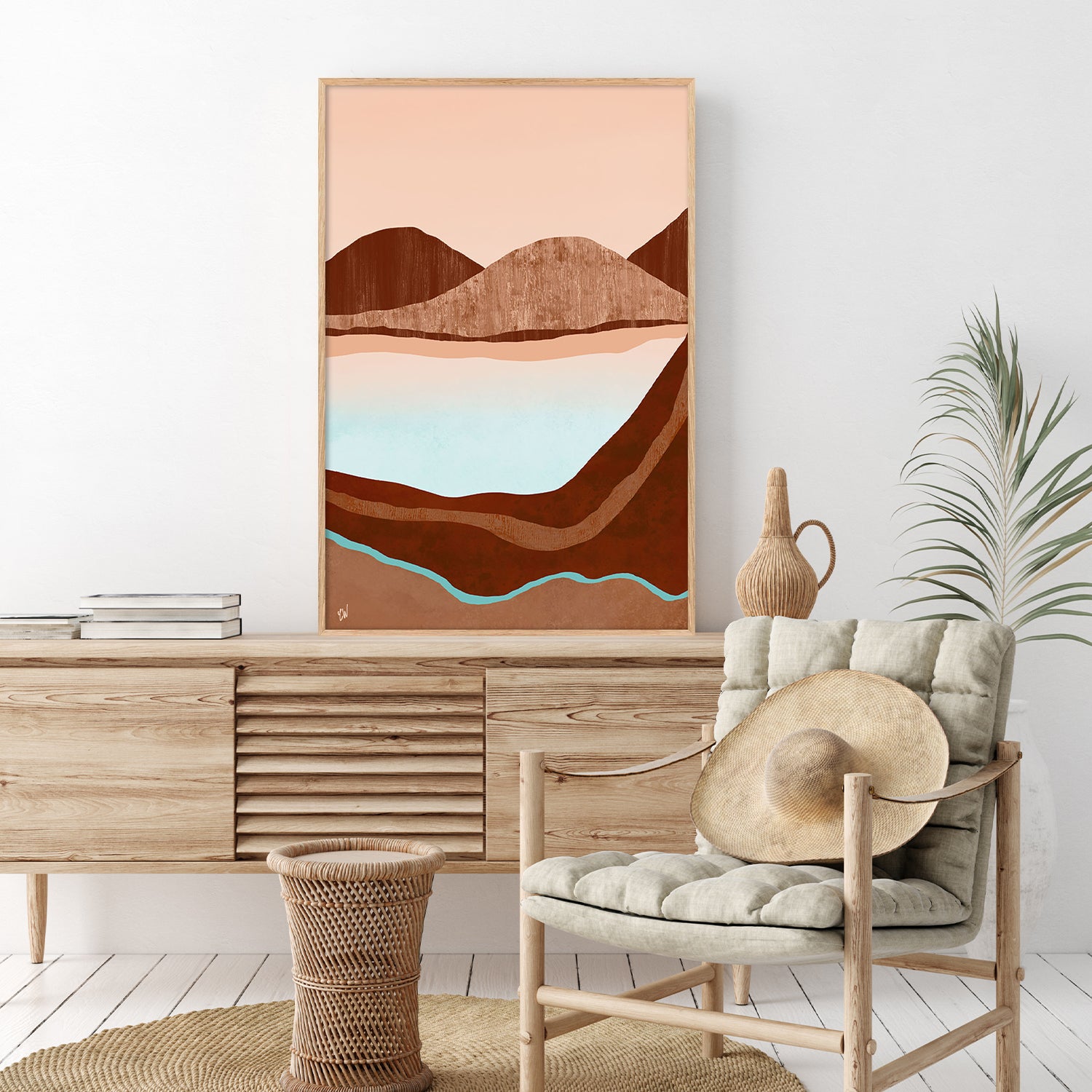 Hidden Inlet-by-Carrie Welsh-wall-art-print-canvas-poster-framed-Gioia