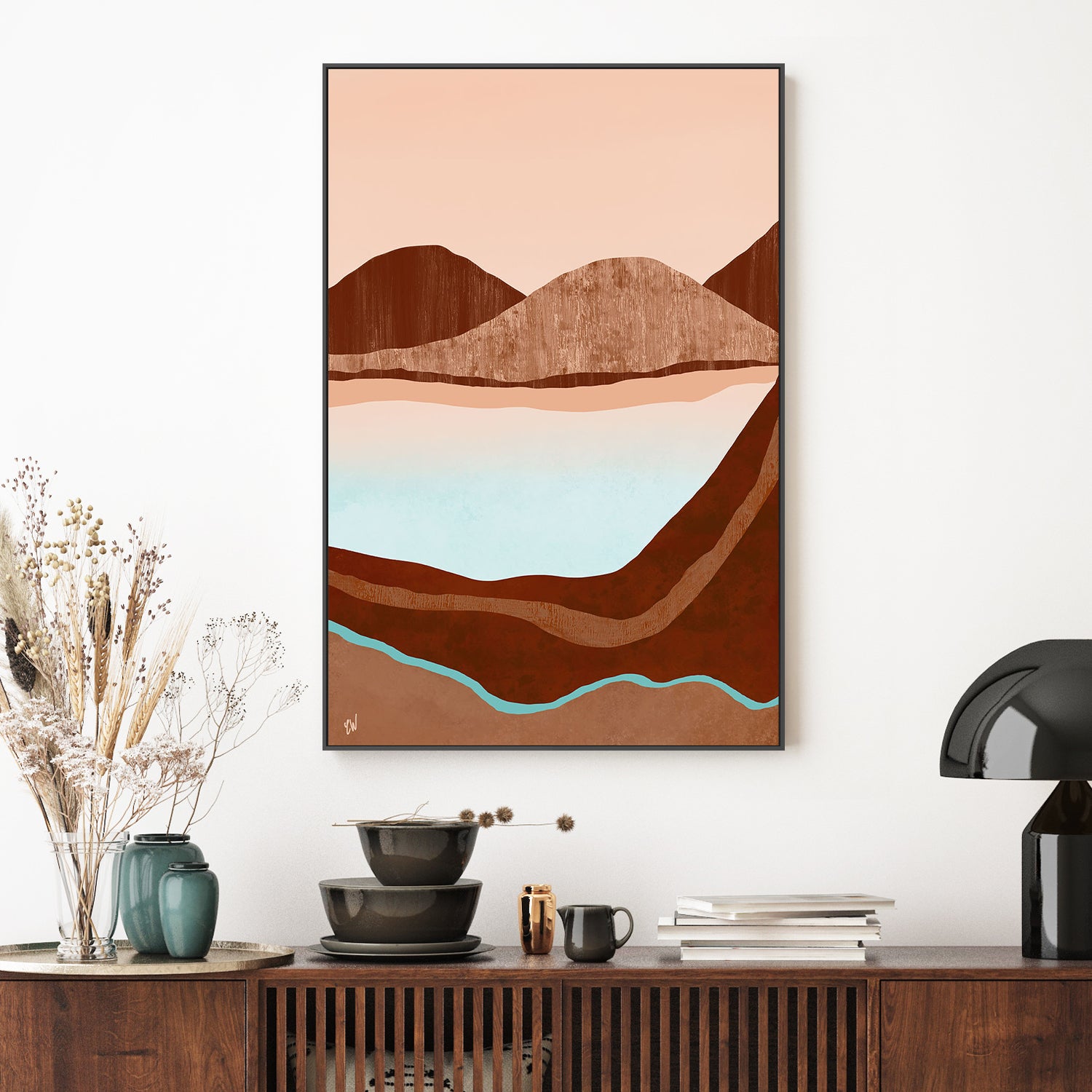 Hidden Inlet-by-Carrie Welsh-wall-art-print-canvas-poster-framed-Gioia