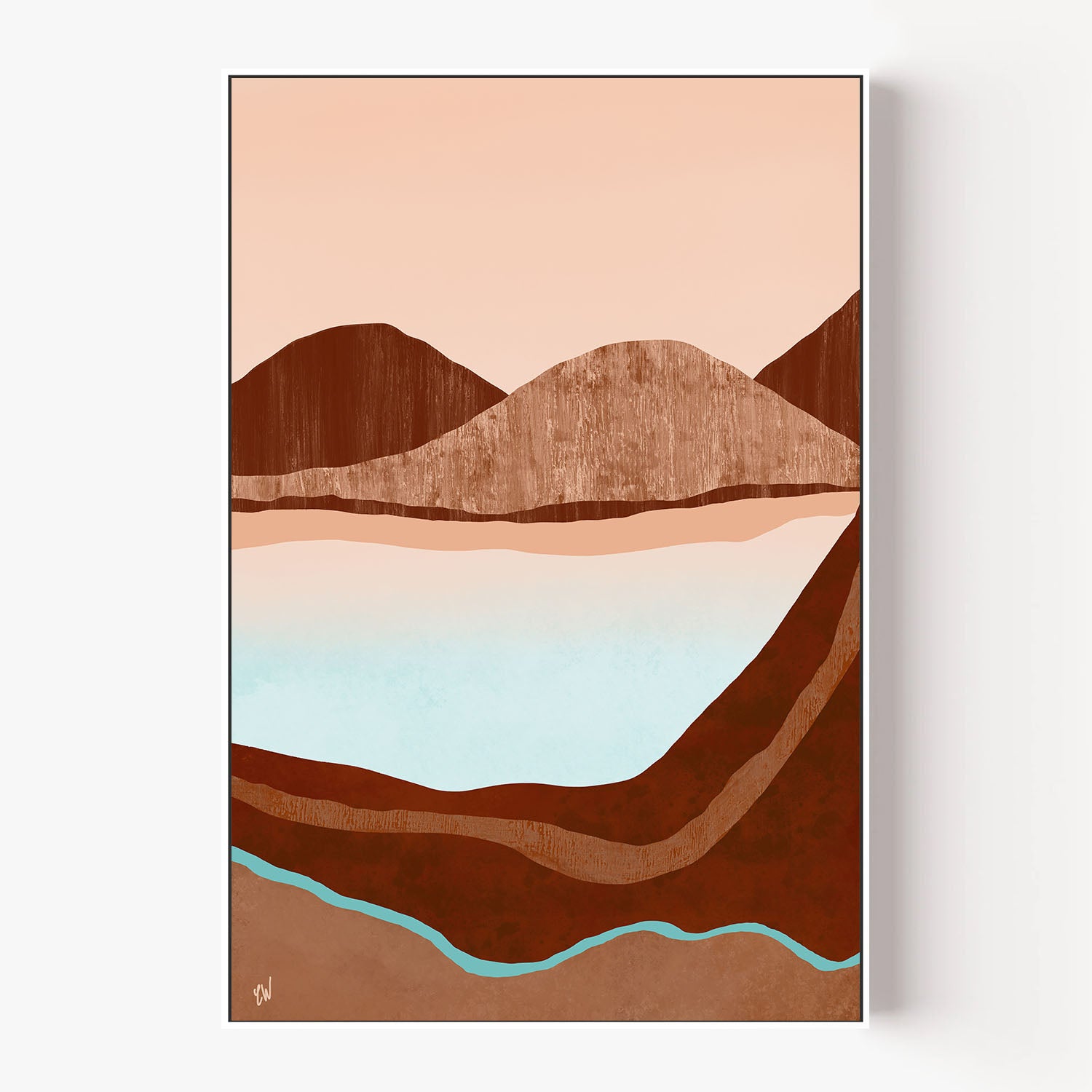 Hidden Inlet-by-Carrie Welsh-wall-art-print-canvas-poster-framed-Gioia