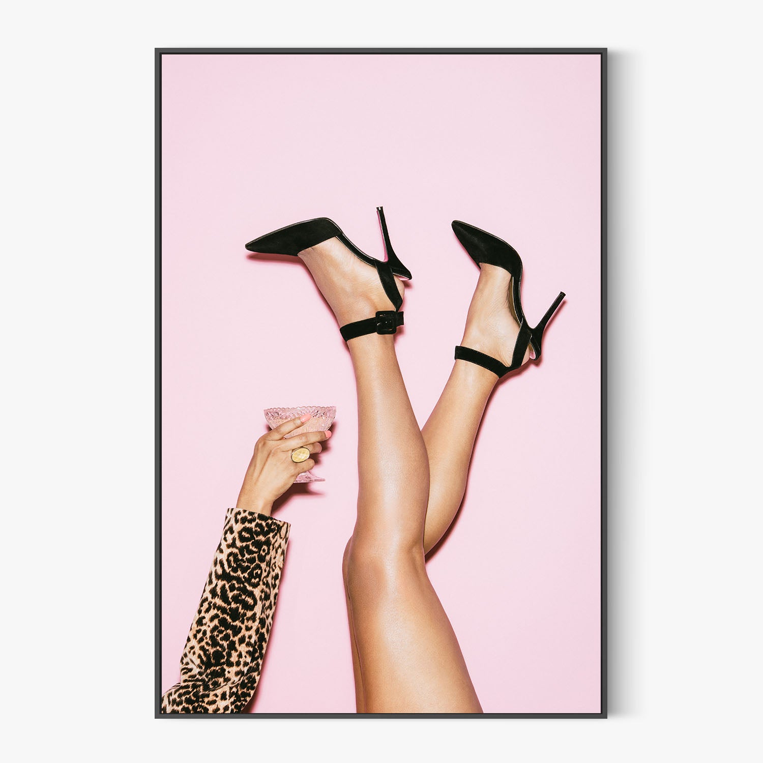 High Heels Pink Party-by-Pictufy Studio III-wall-art-print-canvas-poster-framed-Gioia