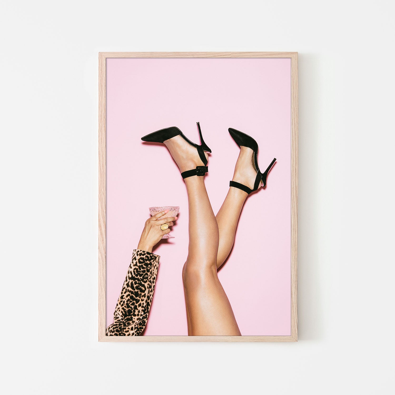 High Heels Pink Party-by-Pictufy Studio III-wall-art-print-canvas-poster-framed-Gioia