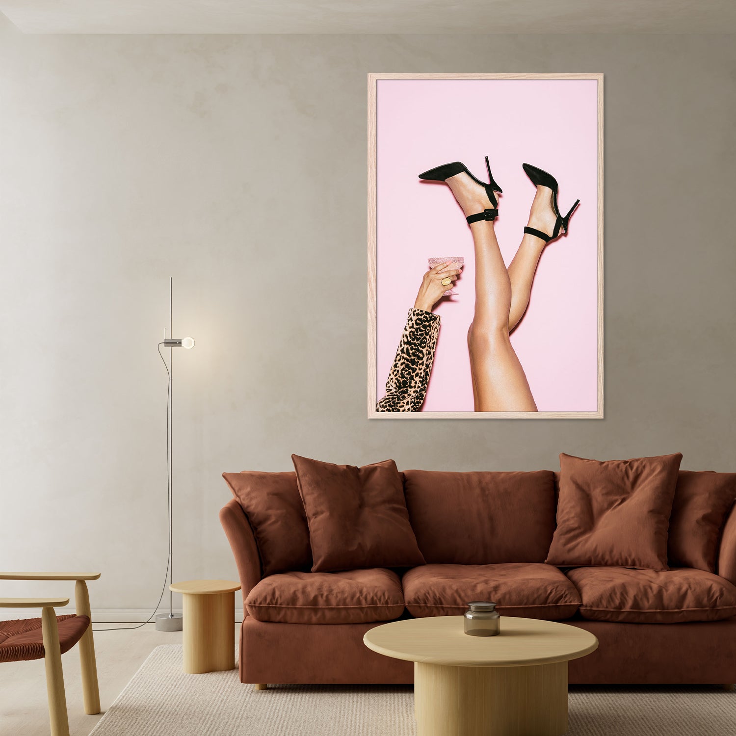High Heels Pink Party-by-Pictufy Studio III-wall-art-print-canvas-poster-framed-Gioia