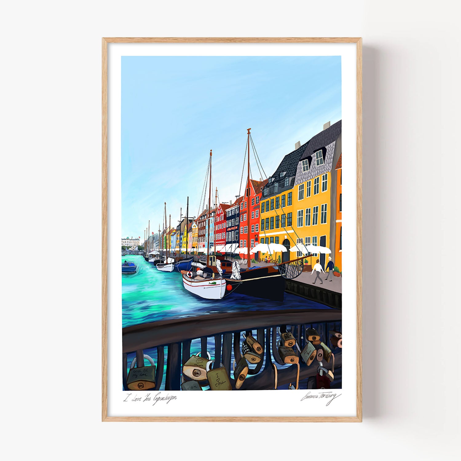 I Love You Copenhagen-by-Emma Forsberg-wall-art-print-canvas-poster-framed-Gioia