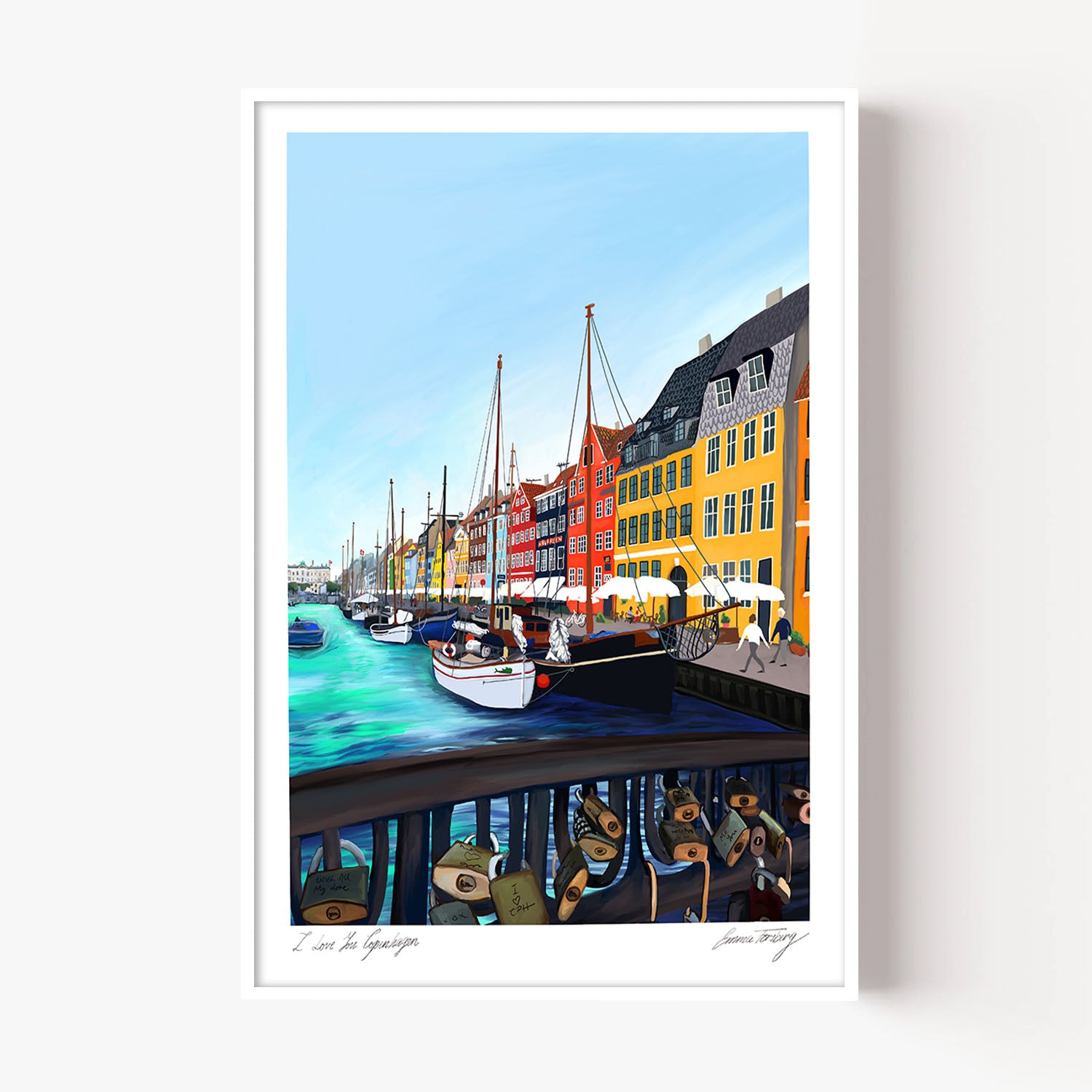 I Love You Copenhagen-by-Emma Forsberg-wall-art-print-canvas-poster-framed-Gioia