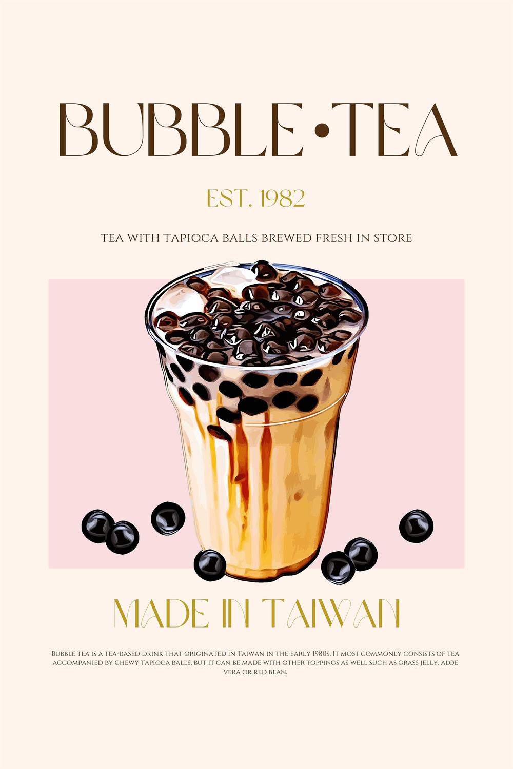 Iced Bubble Tea-by-Nazma Khokhar-wall-art-print-canvas-poster-framed-Gioia
