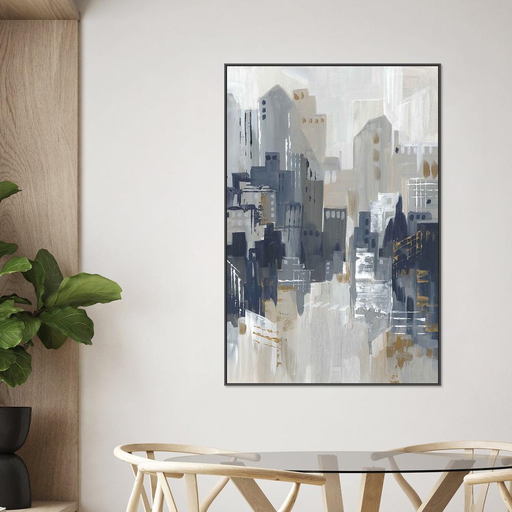 Indigo City, Style A-by-Lera-wall-art-print-canvas-poster-framed-Gioia