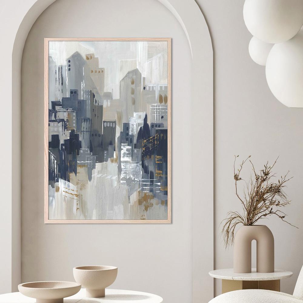 Indigo City, Style A-by-Lera-wall-art-print-canvas-poster-framed-Gioia