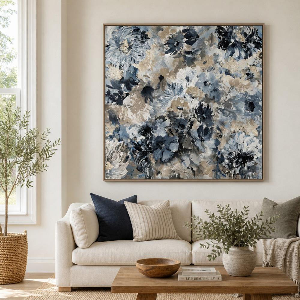 Indigo Garden Tapestry-by-Gioia Wall Art-wall-art-print-canvas-poster-framed-Gioia