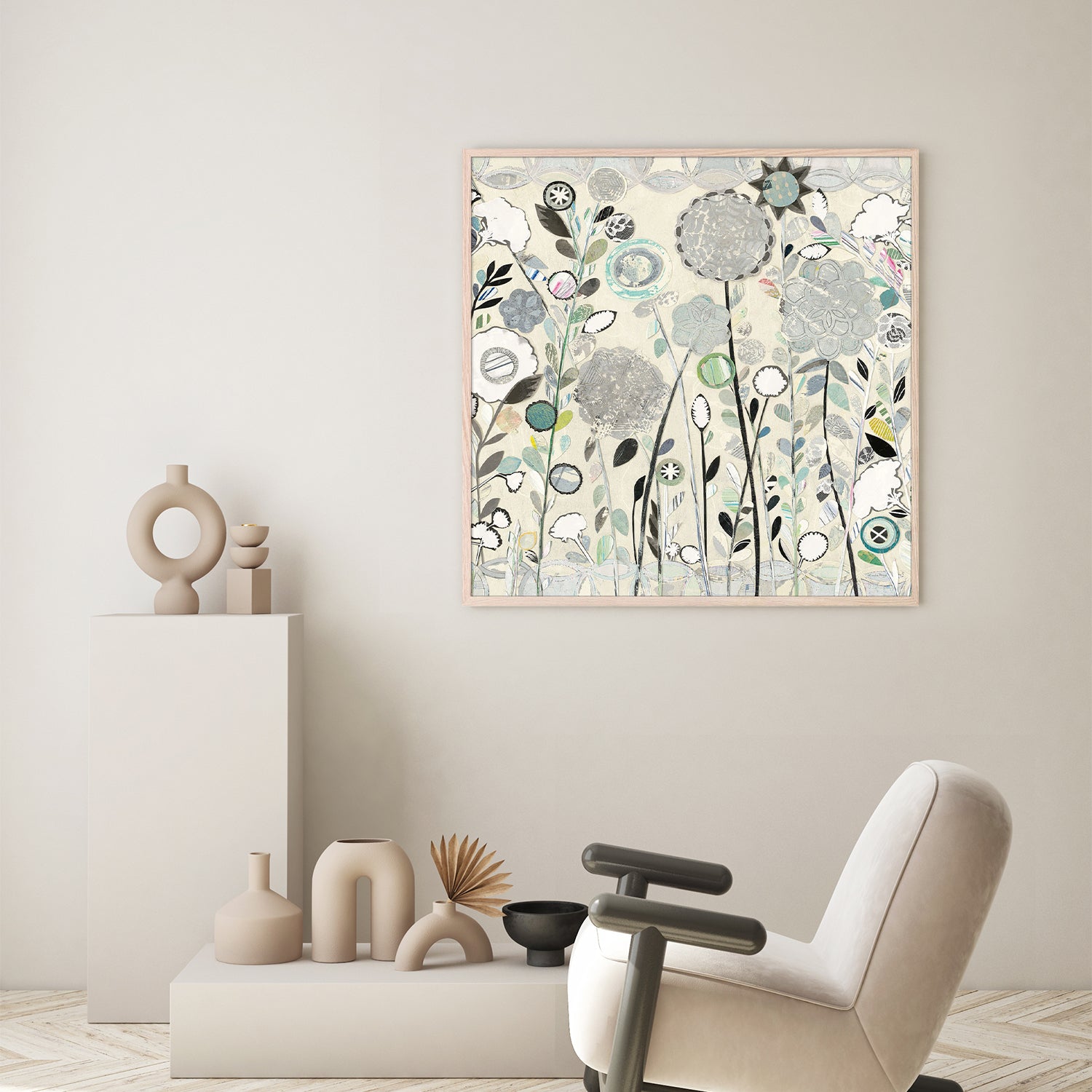 Interlocking Shadows Sq-by-Candra Boggs-wall-art-print-canvas-poster-framed-Gioia