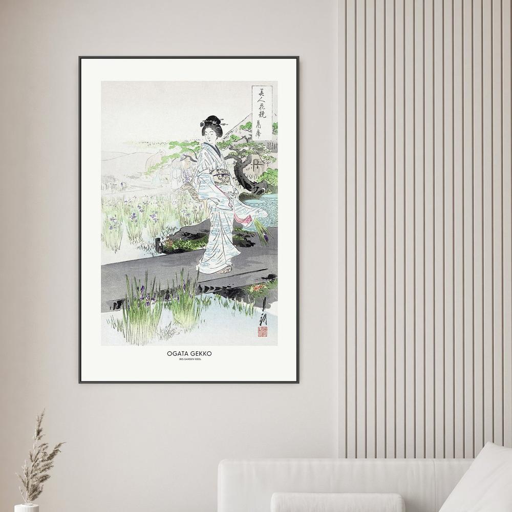Iris Garden-by-Ogata Gekko-wall-art-print-canvas-poster-framed-Gioia