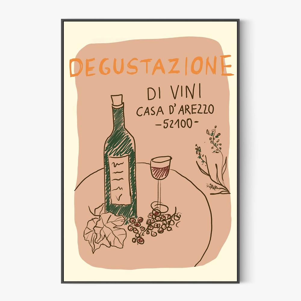 Italian Wine Tasting-by-Studio Dolci-wall-art-print-canvas-poster-framed-Gioia