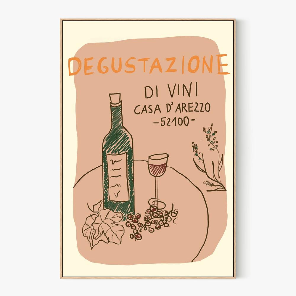 Italian Wine Tasting-by-Studio Dolci-wall-art-print-canvas-poster-framed-Gioia