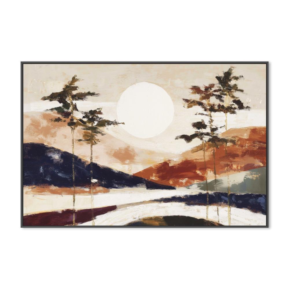 Japanese Mountain Landscape-by-Chromatic Storm Studio-wall-art-print-canvas-poster-framed-Gioia