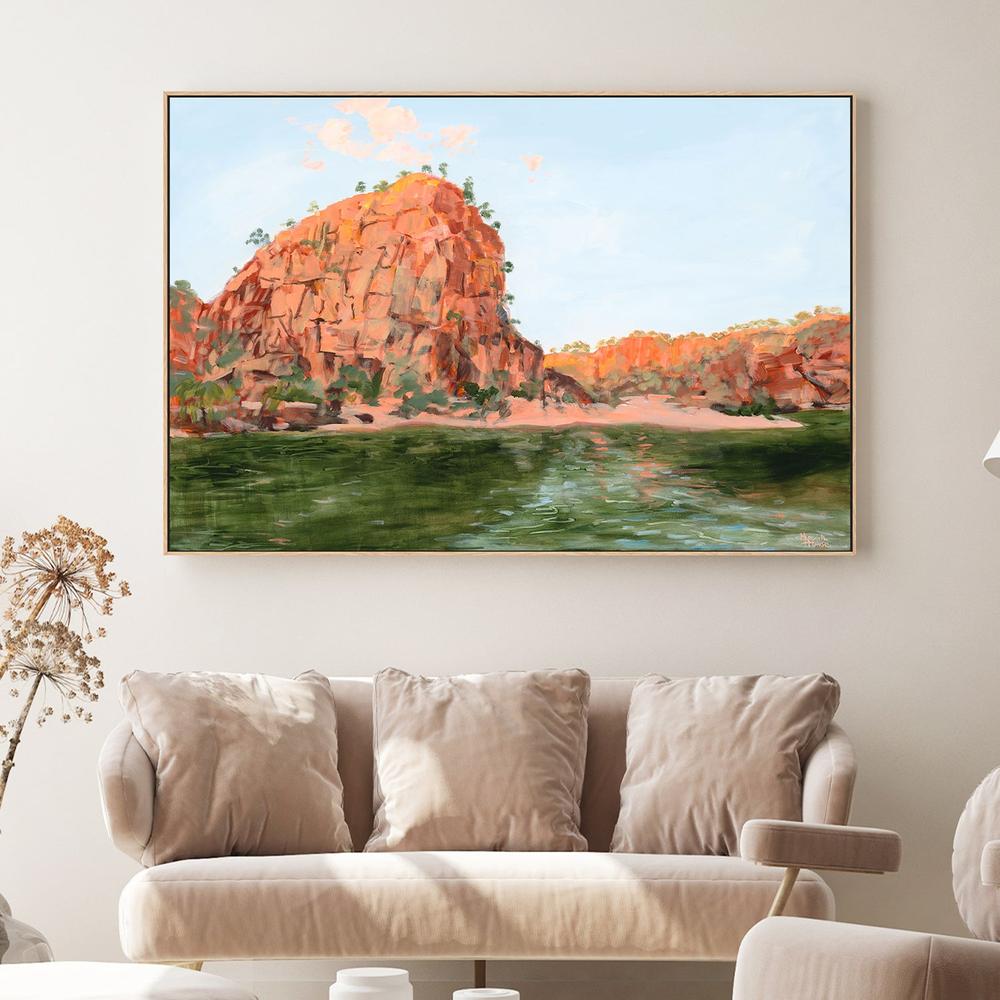 Katherine Gorge Sunset-by-Meredith Howse-wall-art-print-canvas-poster-framed-Gioia
