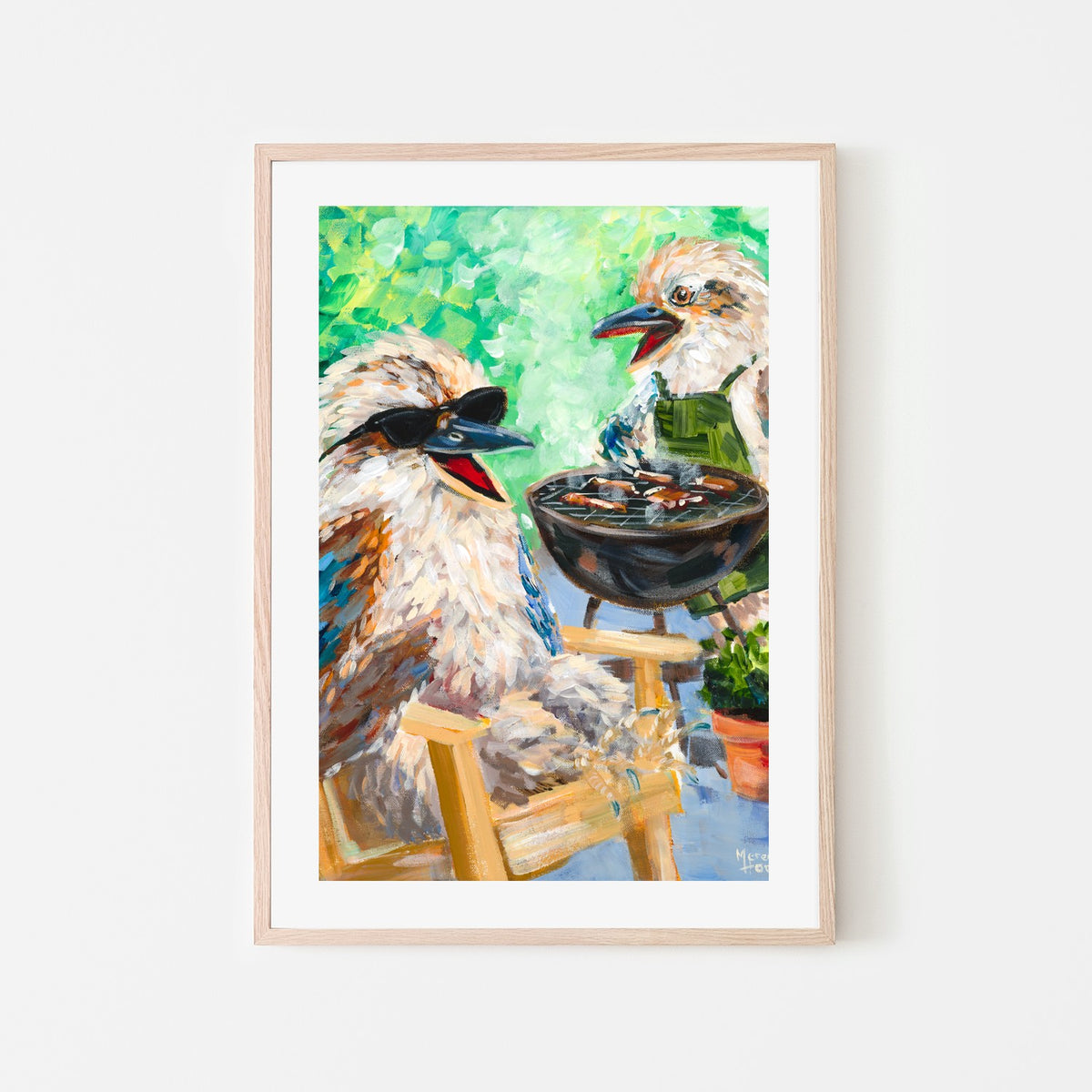 Kookaburra Day Off-by-Meredith Howse-wall-art-print-canvas-poster-framed-Gioia