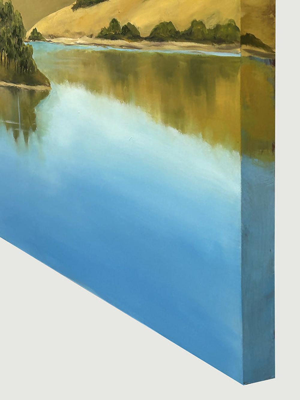 Lauriston Reservoir-by-Pamela Gleeson-wall-art-print-canvas-poster-framed-Gioia