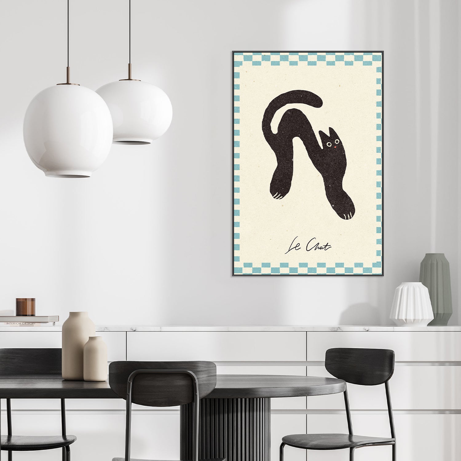 Le Chat-by-NKTN-wall-art-print-canvas-poster-framed-Gioia