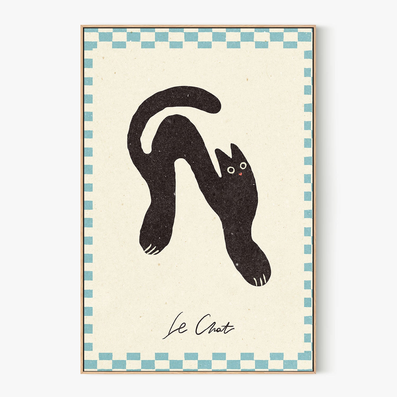 Le Chat-by-NKTN-wall-art-print-canvas-poster-framed-Gioia