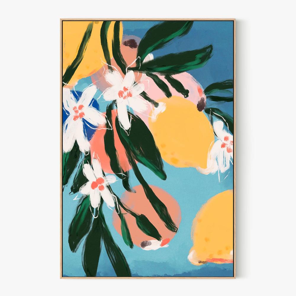 Lemon Blossom Breeze-by-Treechild-wall-art-print-canvas-poster-framed-Gioia