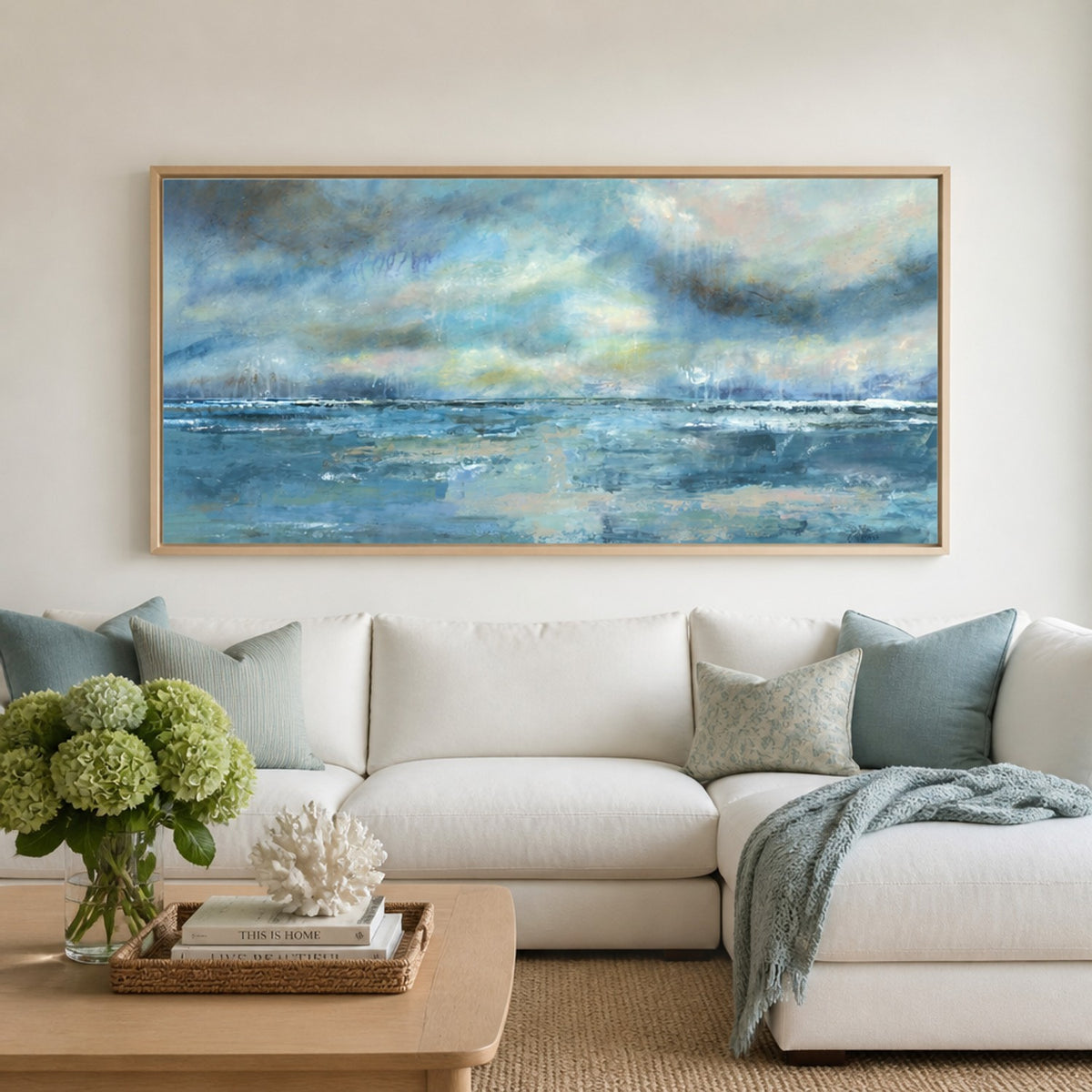 Let The Ocean Wash Over You-by-Karen Cavania-wall-art-print-canvas-poster-framed-Gioia