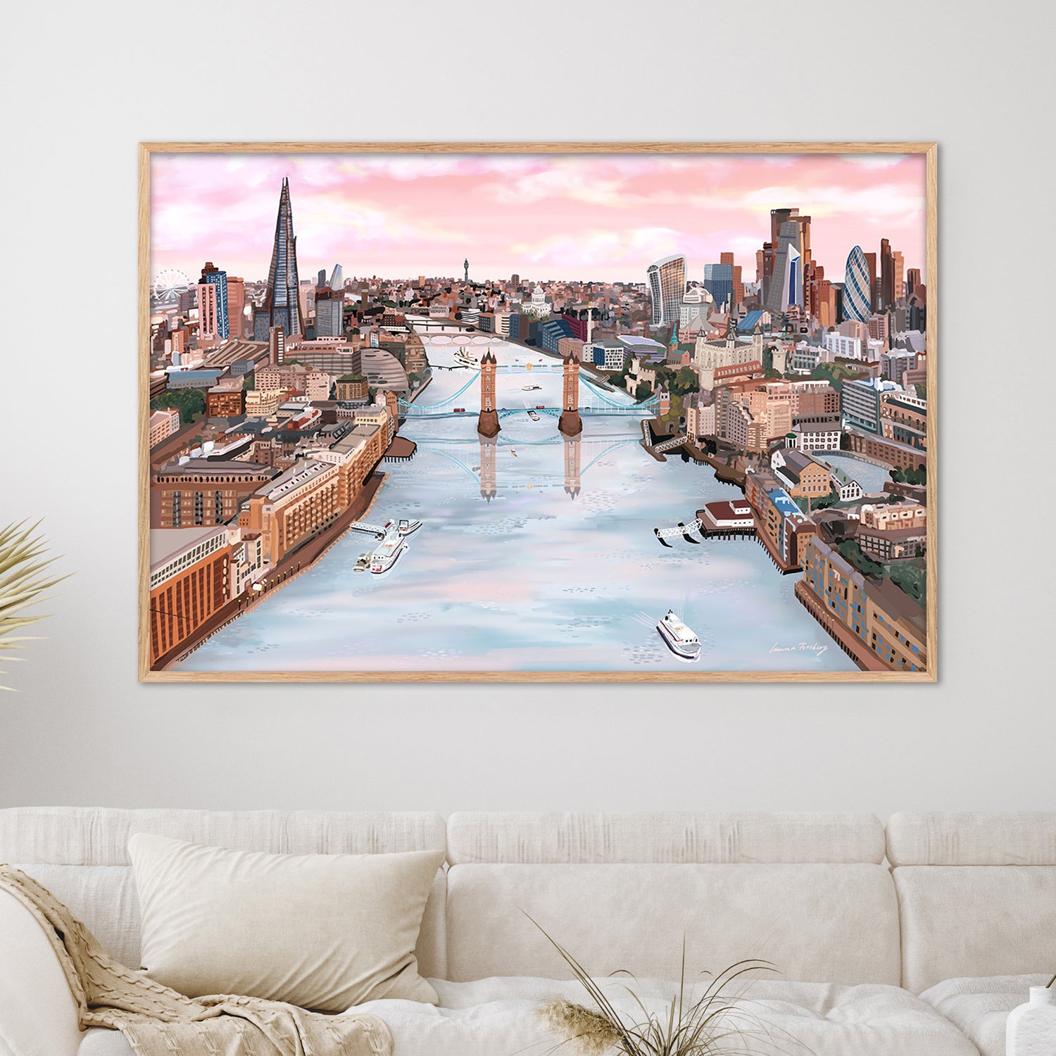 London Glow-by-Emma Forsberg-wall-art-print-canvas-poster-framed-Gioia