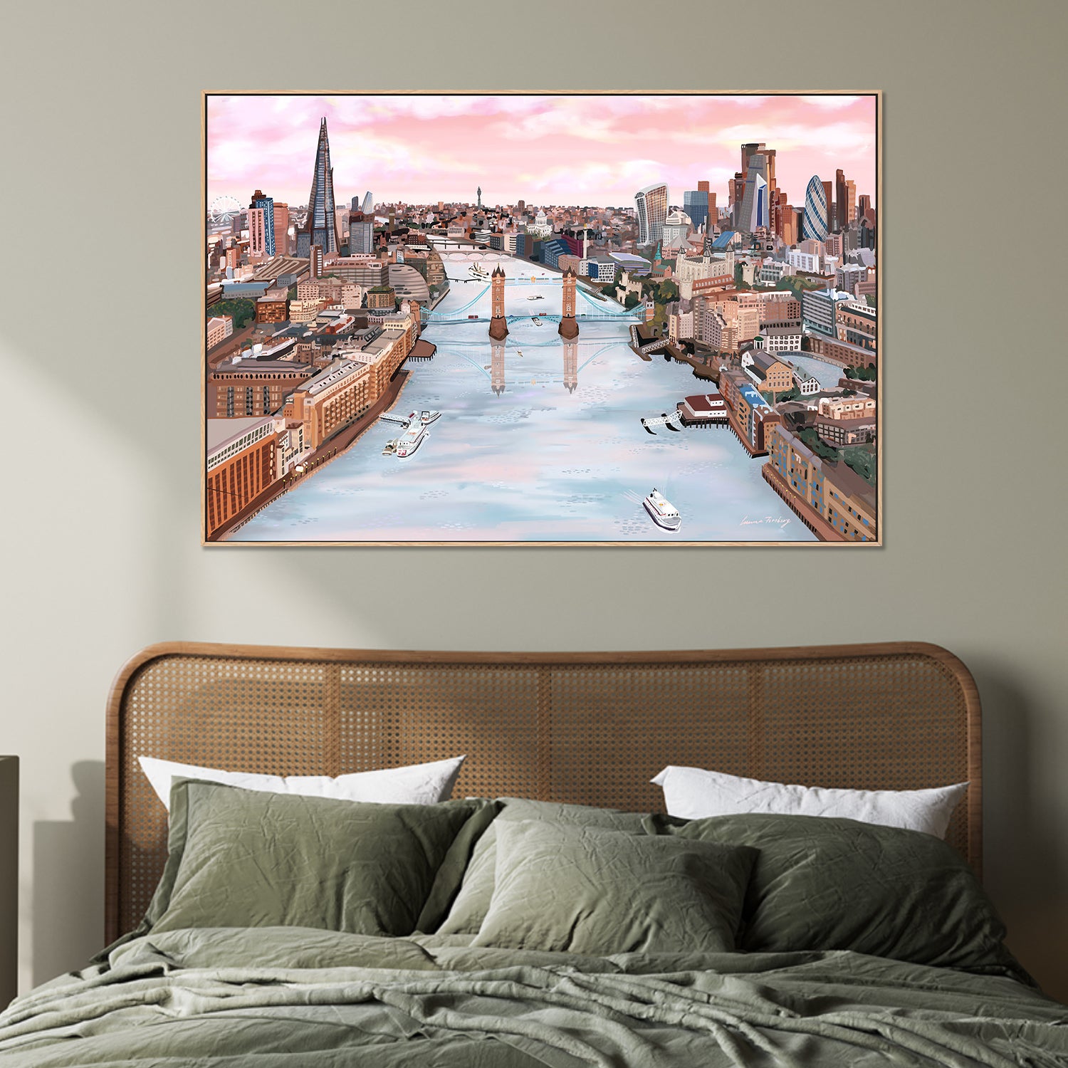 London Glow-by-Emma Forsberg-wall-art-print-canvas-poster-framed-Gioia