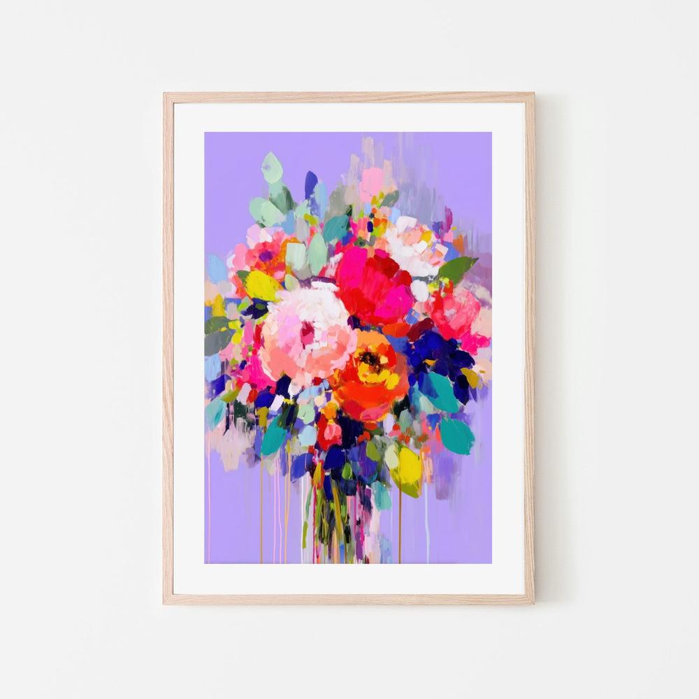 Loose Floral Bouquet-by-Chromatic Storm Studio-wall-art-print-canvas-poster-framed-Gioia