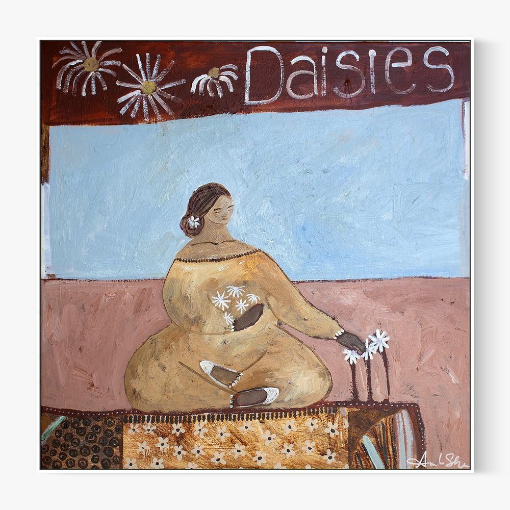 Lover of Daisies-by-Amanda Skye-wall-art-print-canvas-poster-framed-Gioia
