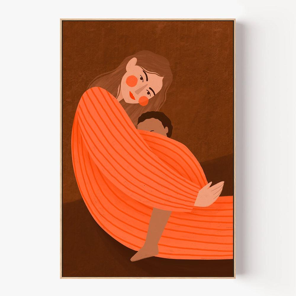 Loving Mother Child-by-Bea Muller-wall-art-print-canvas-poster-framed-Gioia