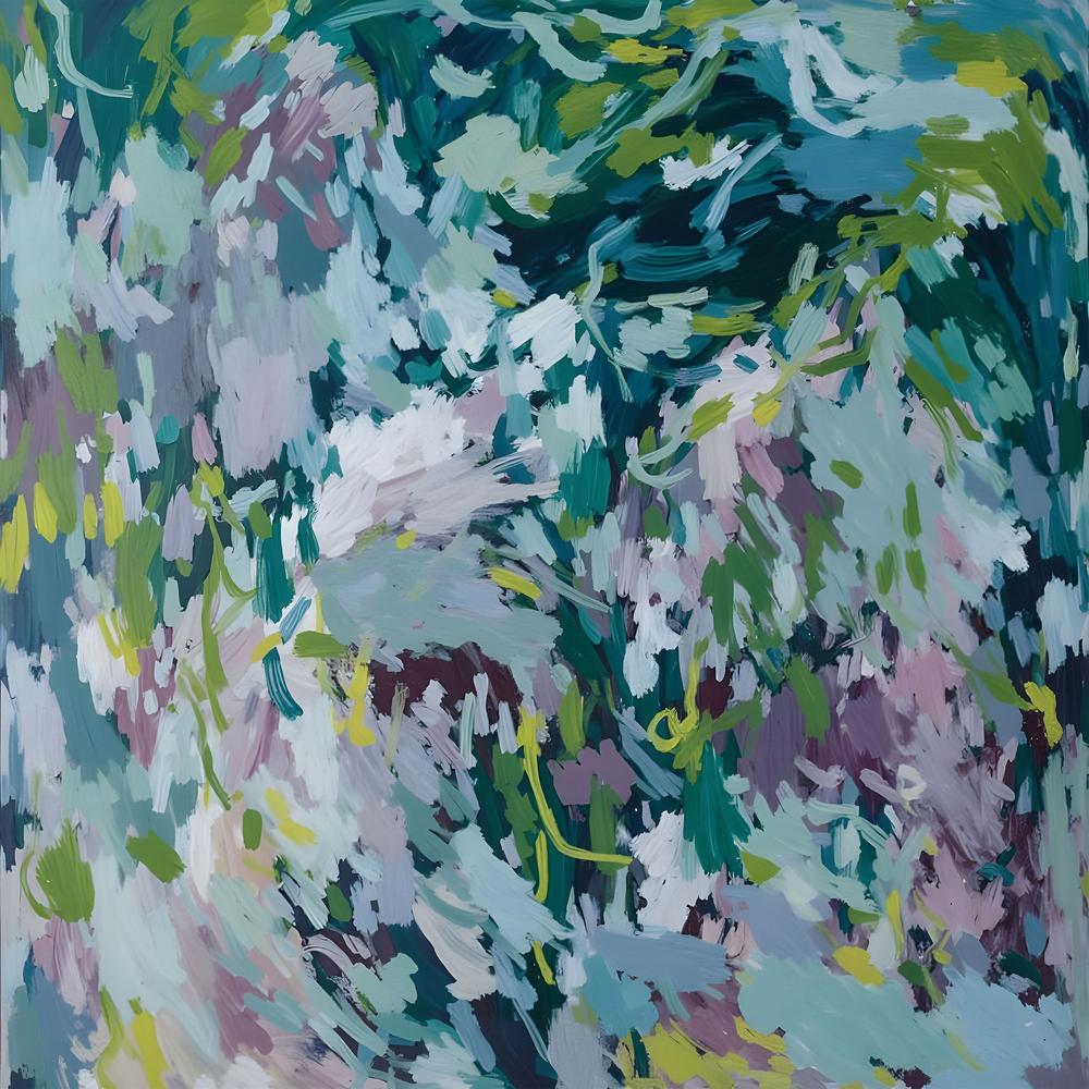 Lush Abstract Foliage-by-Edie-wall-art-print-canvas-poster-framed-Gioia