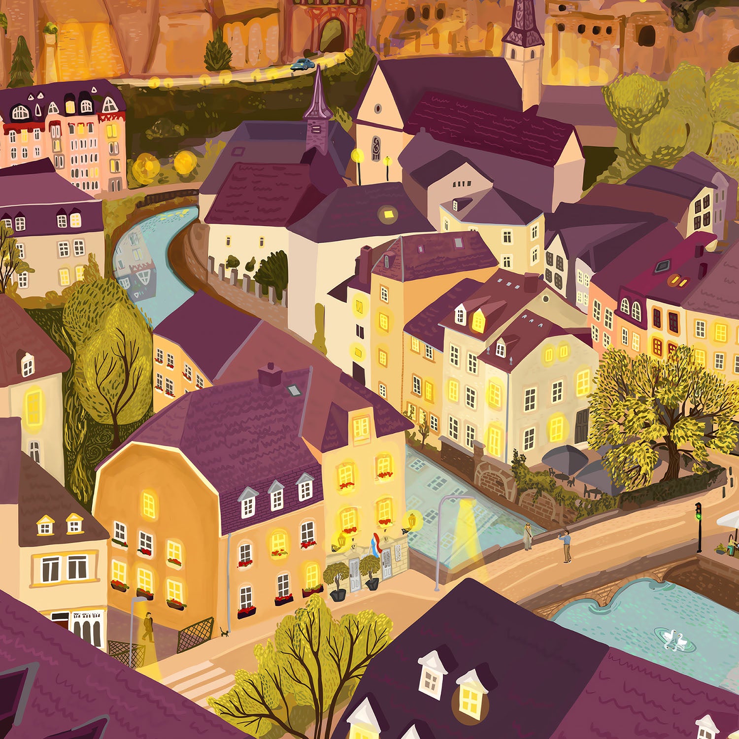 Luxembourg-by-Emma Forsberg-wall-art-print-canvas-poster-framed-Gioia