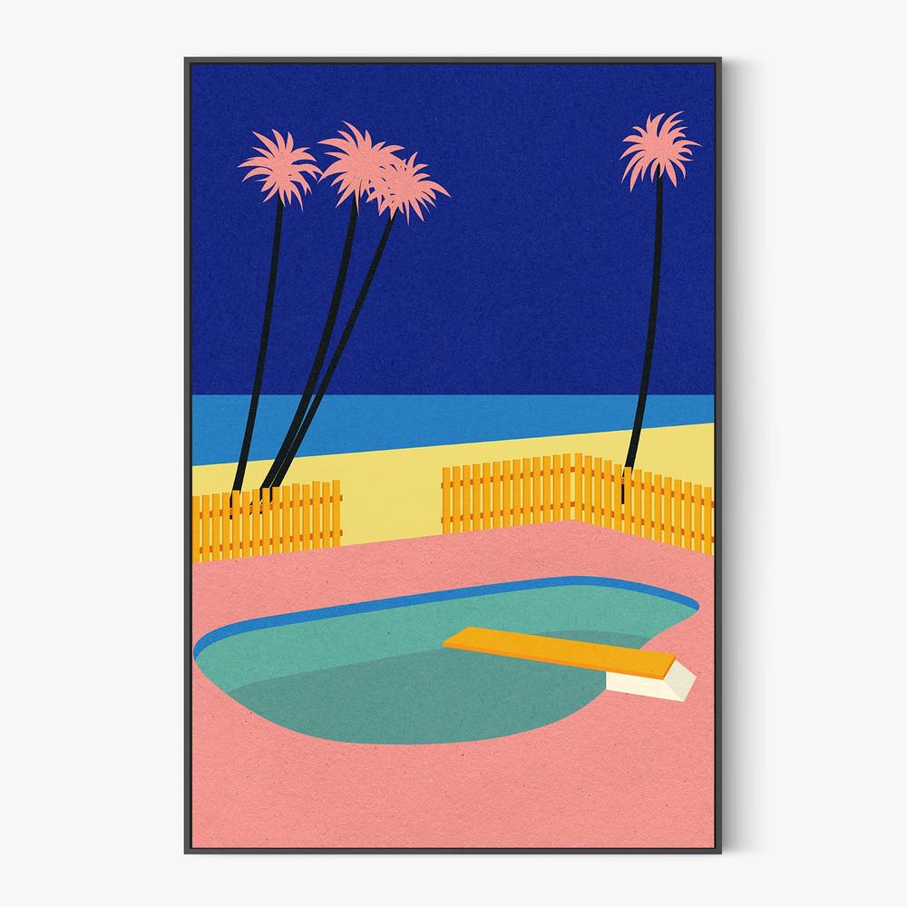 Malibu Beach-by-Rosi Feist-wall-art-print-canvas-poster-framed-Gioia