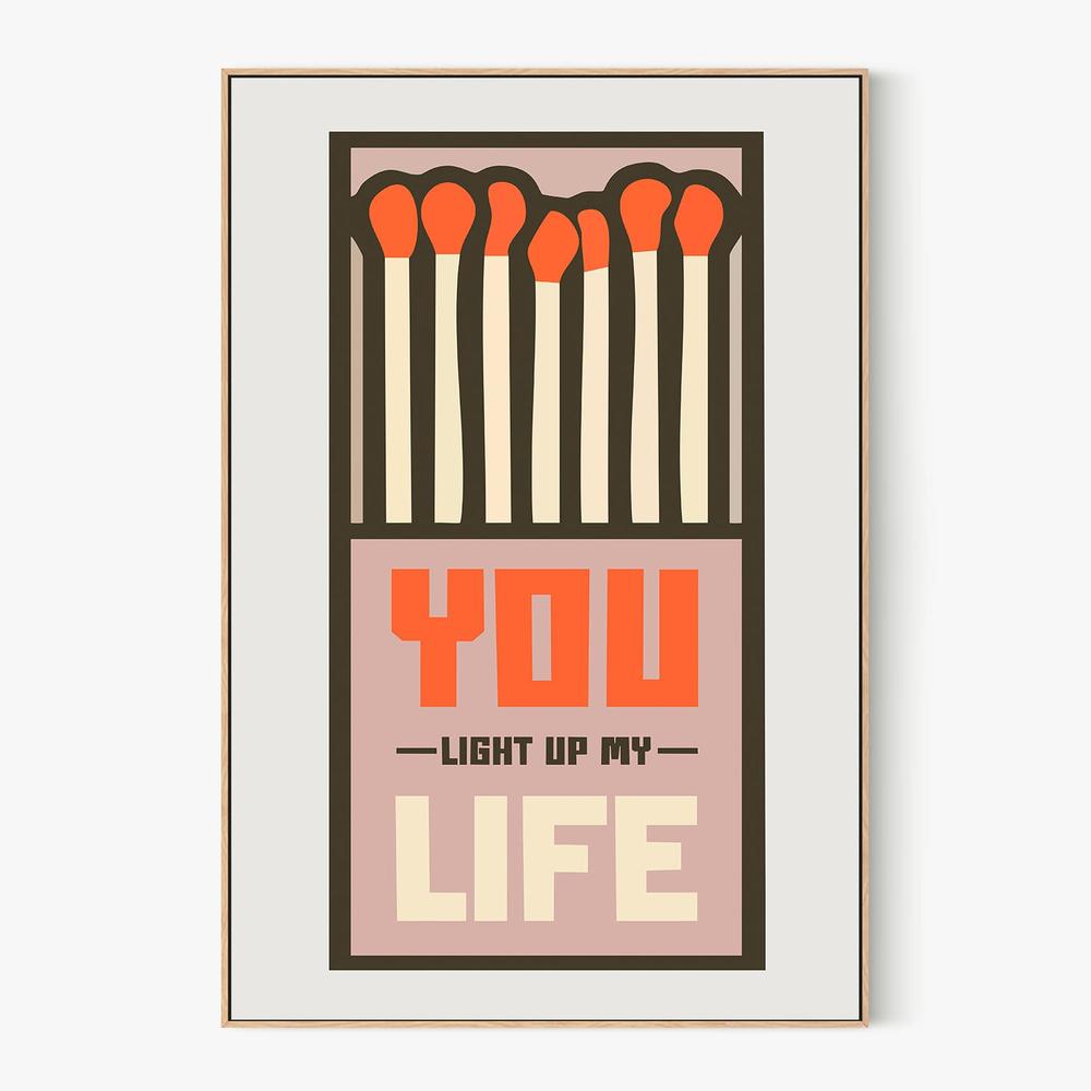Matchbox Love Quote-by-Andreas Magnusson-wall-art-print-canvas-poster-framed-Gioia