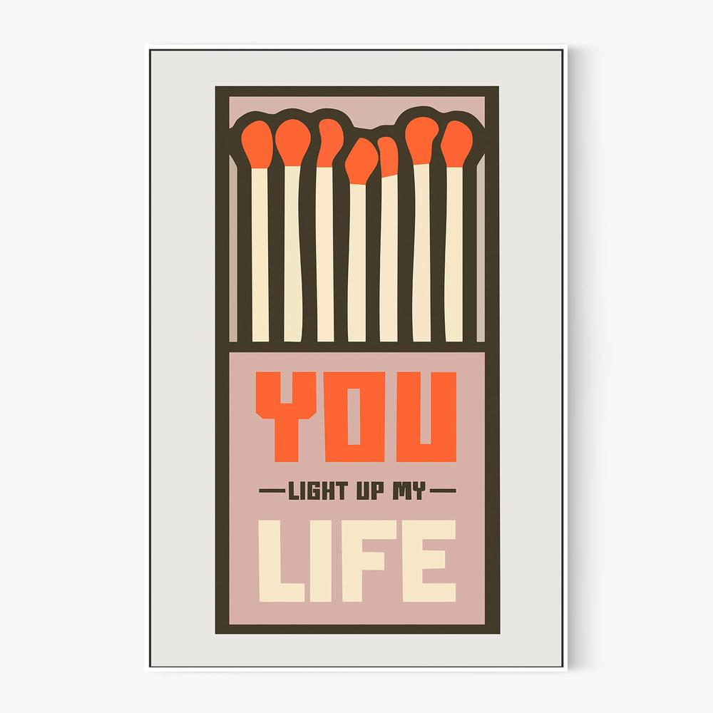 Matchbox Love Quote-by-Andreas Magnusson-wall-art-print-canvas-poster-framed-Gioia