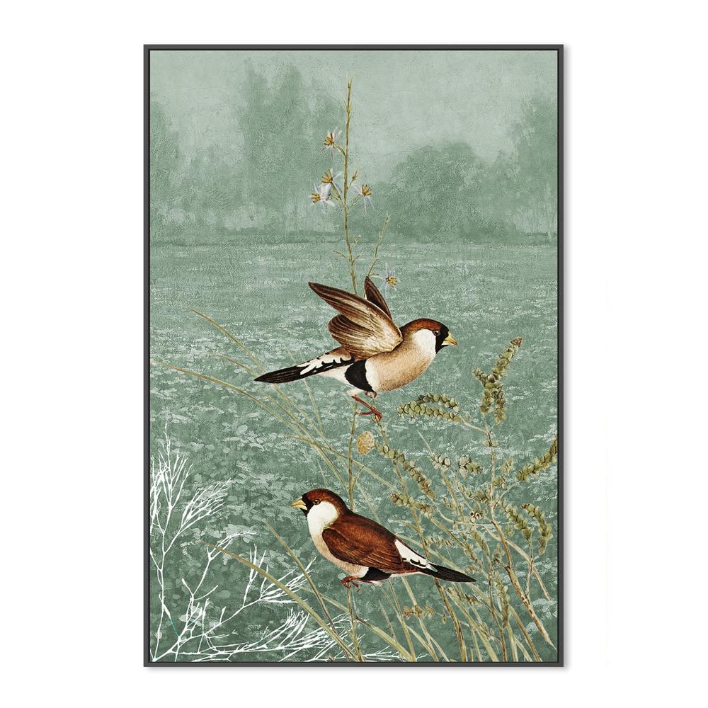 wall-art-print-canvas-poster-framed-Meadow Finches Flying-3
