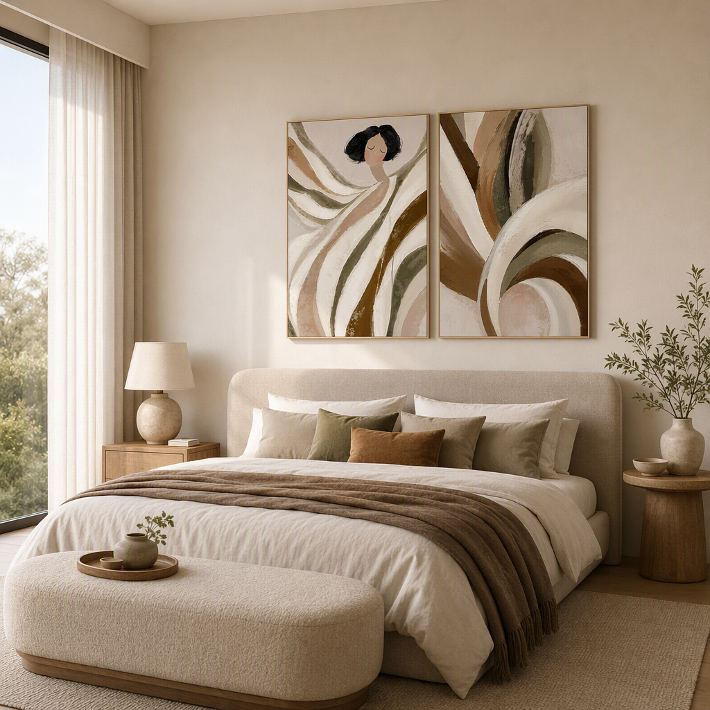 Mrs Joy & Mrs Joy, Abstract, Set Of 2