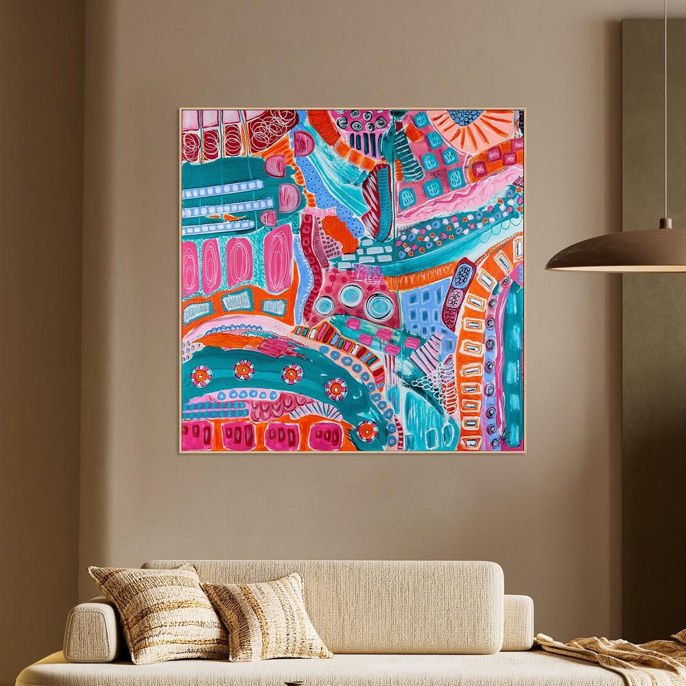 Metropolis-by-Lindy Farley-wall-art-print-canvas-poster-framed-Gioia