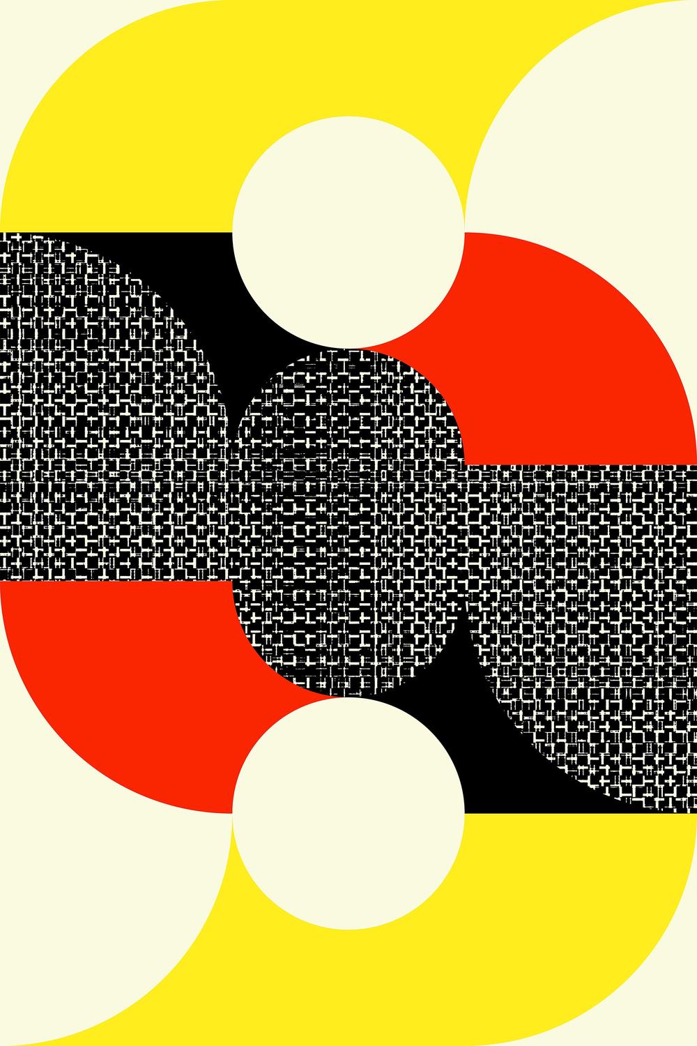 Midcentury Color Block Circles-by-Petr Strnad-wall-art-print-canvas-poster-framed-Gioia