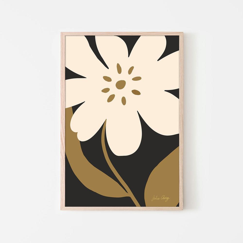 Minimalist Cream Bloom-by-Julia Cheney-wall-art-print-canvas-poster-framed-Gioia