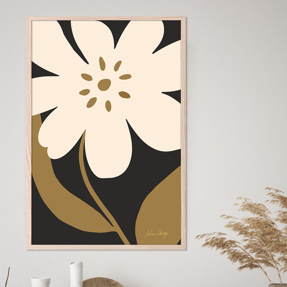 Minimalist Cream Bloom-by-Julia Cheney-wall-art-print-canvas-poster-framed-Gioia