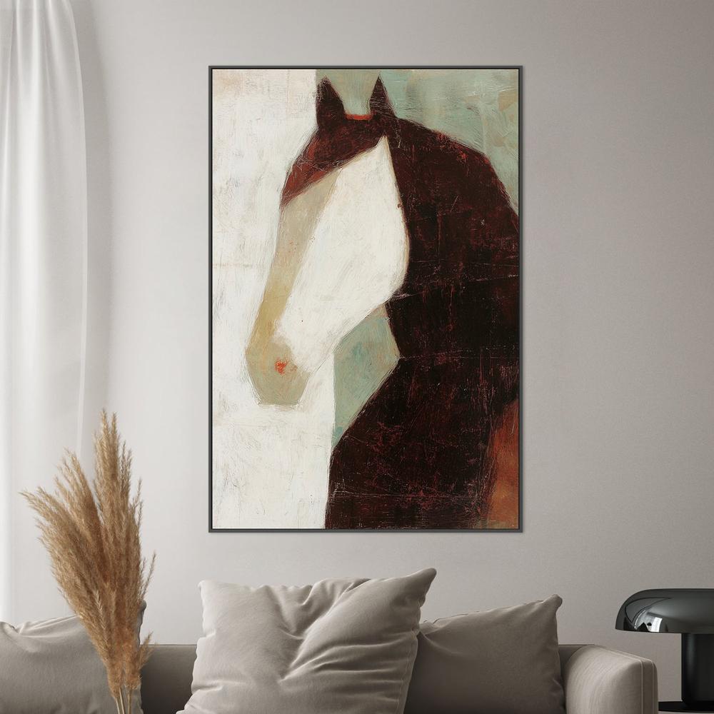 Minimalist Horse Portrait-by-Jordão de Abreu-wall-art-print-canvas-poster-framed-Gioia
