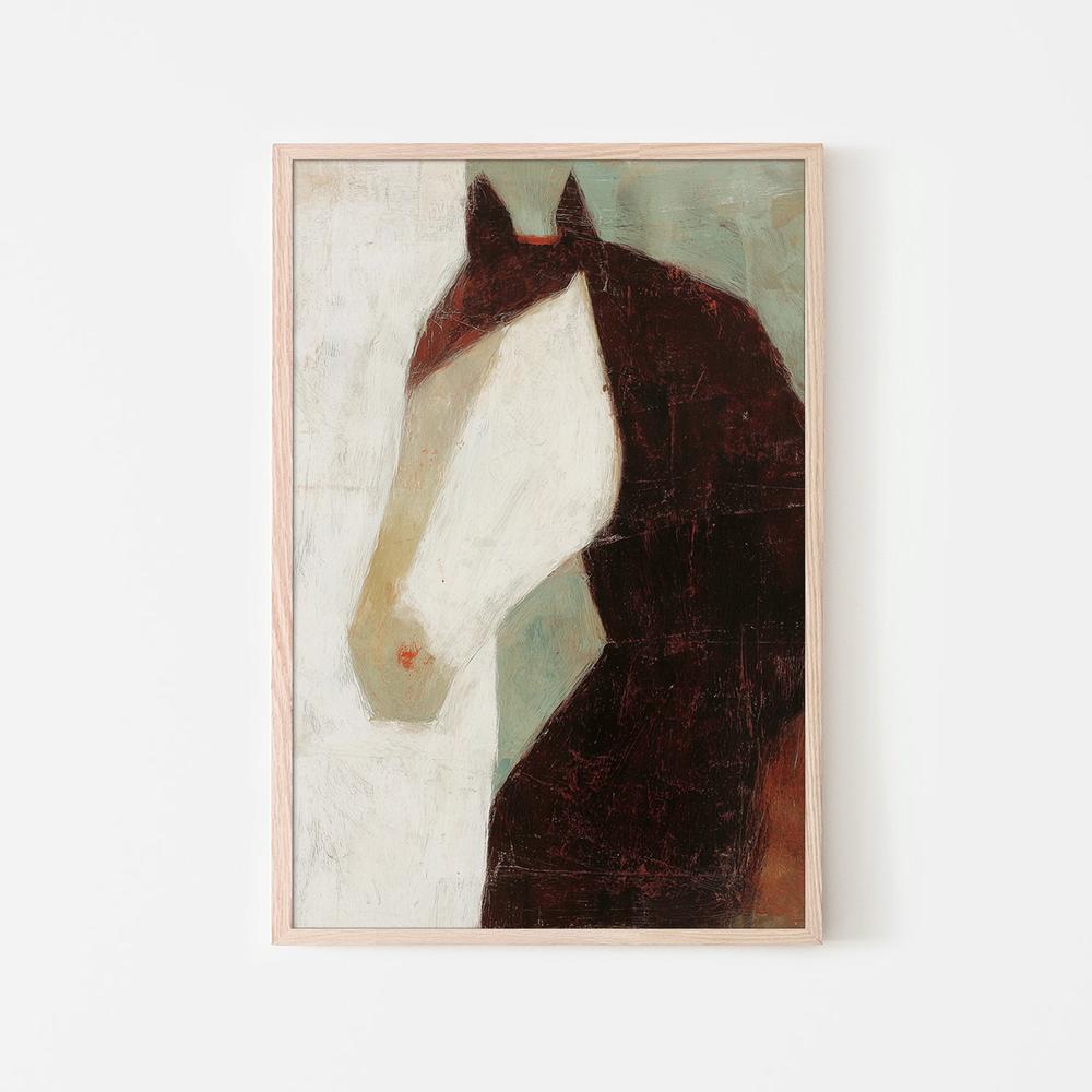 Minimalist Horse Portrait-by-Jordão de Abreu-wall-art-print-canvas-poster-framed-Gioia