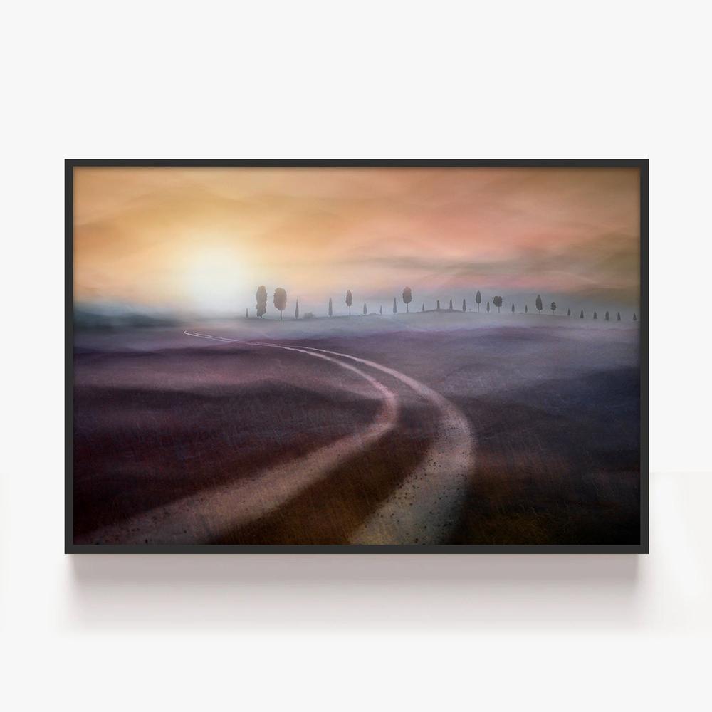 Misty Country Road-by-Christina Sillen-wall-art-print-canvas-poster-framed-Gioia